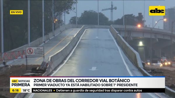 Uno de los viaductos sobre Primer Presidente ya está habilitado - ABC Noticias - ABC Color