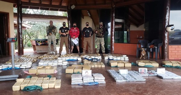 Incautan 310 kilos de cocaína en Amambay tras operativo entre Paraguay y Brasil