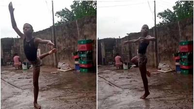 ¡Estrella descubierta! Madu, el pequeño nigeriano que impresionó con su baile bajo la lluvia y se hizo viral - Megacadena — Últimas Noticias de Paraguay