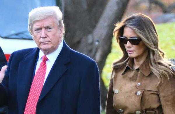 Como agua y aceite: Melania rechazó otra vez la mano de Donald Trump - SNT