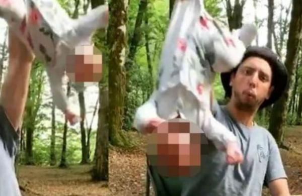 Arrestan a influencer por zamarrear en el aire a su hija de seis semanas y publicar el video - SNT