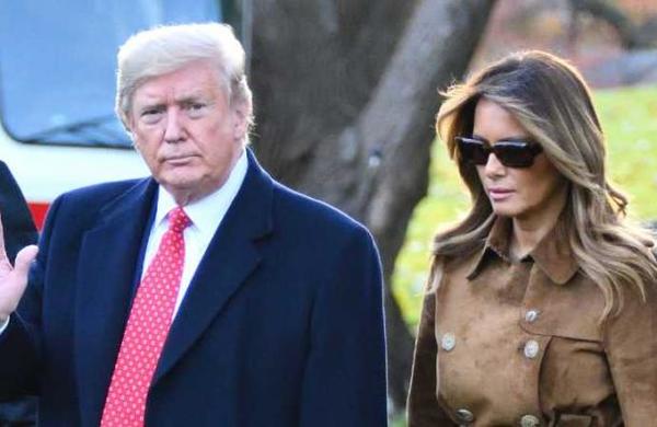 Como agua y aceite: Melania rechazó otra vez la mano de Donald Trump - C9N