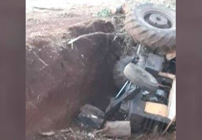Cayó con tractor a un barranco ha omanoite anga | Crónica