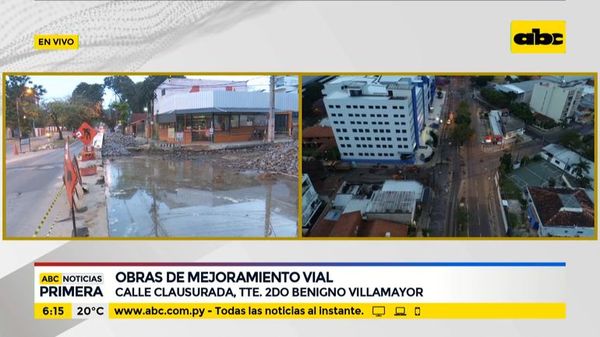 Nuevo cierre de calles por obras de mejoramiento vial - ABC Noticias - ABC Color