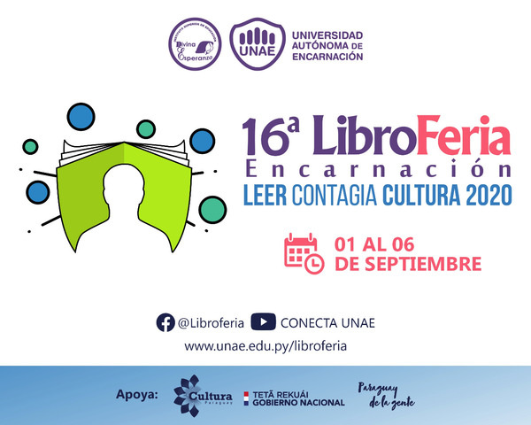 16 LIBROFERIA ENCARNACIÓN SERÁ EN FORMATO VIRTUAL DEL 1 AL 6 DE SEPTIEMBRE