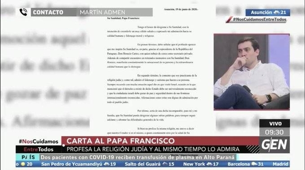 HOY / Martín Admen, CEO de HC Innovations, sobre su carta al Papa Francisco