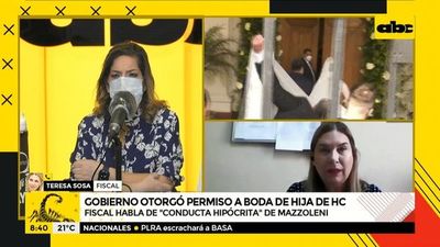 Boda de la hija de Cartes: Fiscala tilda de hipócrita, ciego, sordo y mudo a Mazzoleni - ABC Noticias - ABC Color
