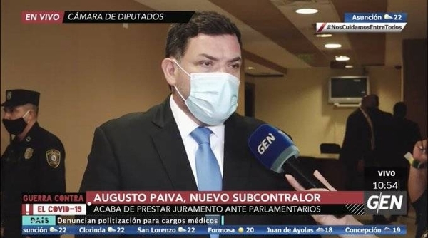 HOY / Augusto Paiva, nuevo Subcontralor de la República