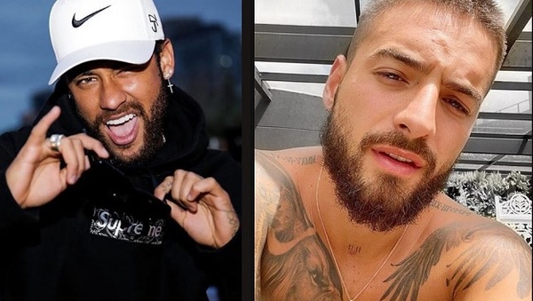 En redes dicen que Neymar hizo "soplo" a Maluma