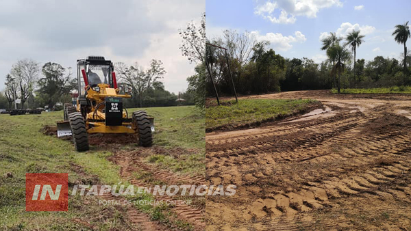 MÁQUINA MUNICIPAL DE LEANDRO OVIEDO TRABAJÓ EN ZONA DE SALITRE CUE
