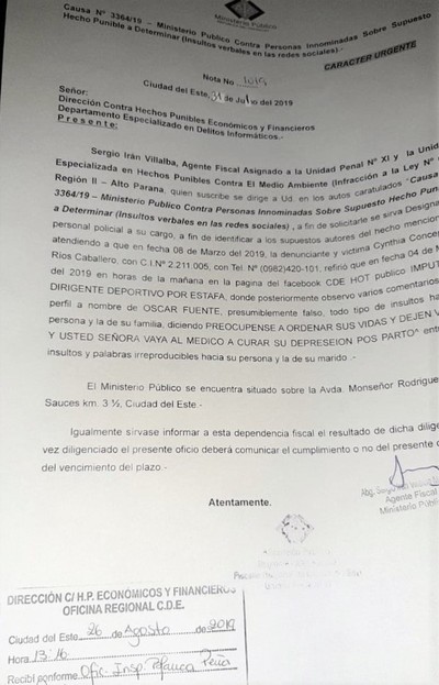 Acusado por ESTAFA y LAVADO DE DINERO usa perfil falso para amenazar a detractores