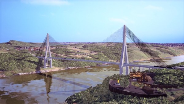 Nuevo puente Paraguay-Brasil es para transporte pesado y terminará en 35 meses