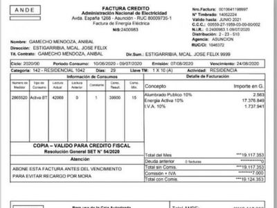 De ser exonerado en la ANDE, ahora le vino G. 19 millones