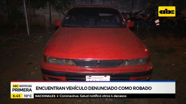Encuentran vehículo denunciado como robado - ABC Noticias - ABC Color