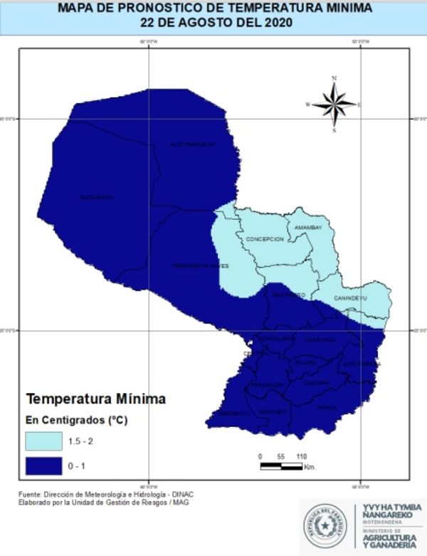 El agro está en estado de alerta ante pronóstico de heladas - Nacionales - ABC Color