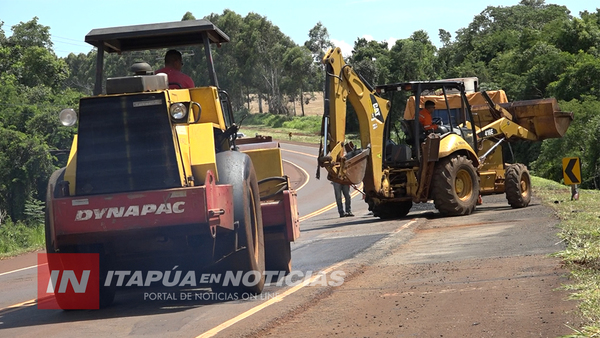 SIGUEN TRABAJOS DE BACHEO EN RUTA N° 8 AUNQUE CON LA NECESIDAD DE TRABAJOS A OTRO NIVEL
