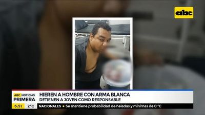Hombre herido en el rostro con arma blanca - ABC Noticias - ABC Color