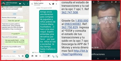 Denuncia a una persona por apropiarse de una donación para niños del Chaco