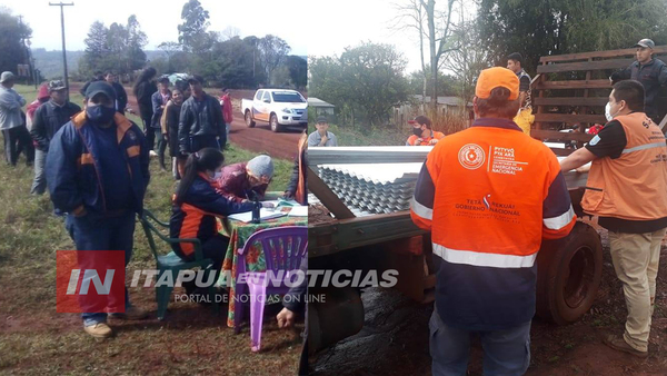 LLEGAN CON ASISTENCIA A FAMILIAS DE MAYOR OTAÑO TRAS ÚLTIMO TEMPORAL