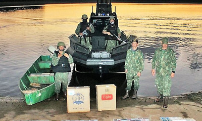 Lancha BLINDADA del Brasil ya patrulla el Lago de ITAIPÚ