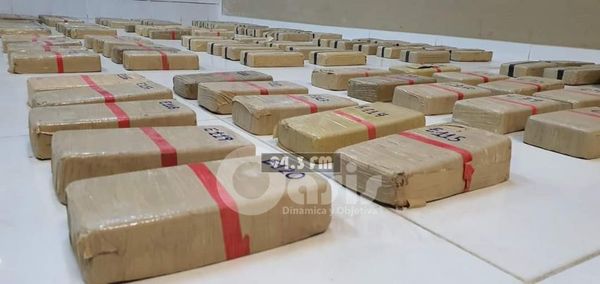 Senad detuvo a 4 personas con 122 kilos de cocaína en el Chaco