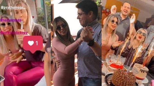 HOY / En aglomeración, sin tapabocas y en pico de pandemia: Portillo celebra cumpleaños de su novia Magalí