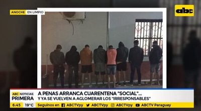 Detienen a grupo de jóvenes por aglomeración en Limpio