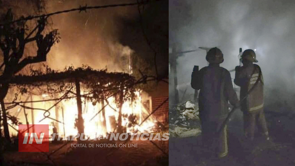 UN TALLER MECÁNICO ARDIÓ POR COMPLETO EN FEDERICO CHAVEZ
