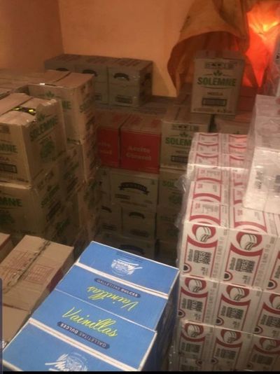 Allanan depósito clandestino en Limpio y hallan productos de supuesto contrabando