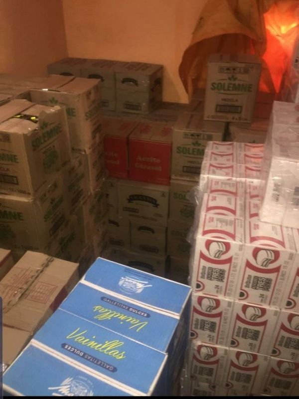 Allanan depósito clandestino en Limpio y hallan productos de supuesto contrabando