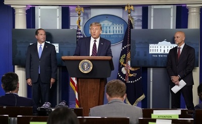 Trump: EE.UU. autoriza uso de plasma sanguíneo para tratar coronavirus