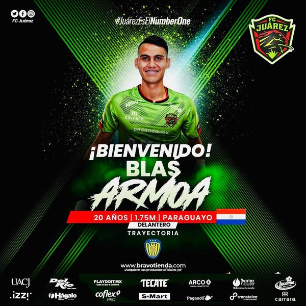 Blas Armoa es presentado como 'joya del fútbol paraguayo' por el Juárez