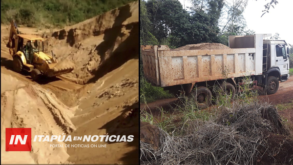 DENUNCIAN EXTRACCIÓN IRREGULAR DE ARENA DE UNA RESERVA NATURAL EN M. OTAÑO