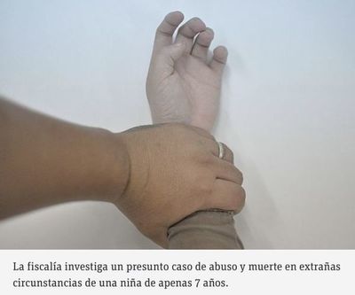 Niña fallece en extrañas circunstancias y hay sospechas de que fue violada