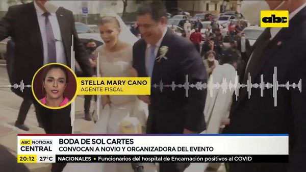Fiscalía convoca a novio y a organizadora de boda de Cartes-Bendlin - ABC Noticias - ABC Color