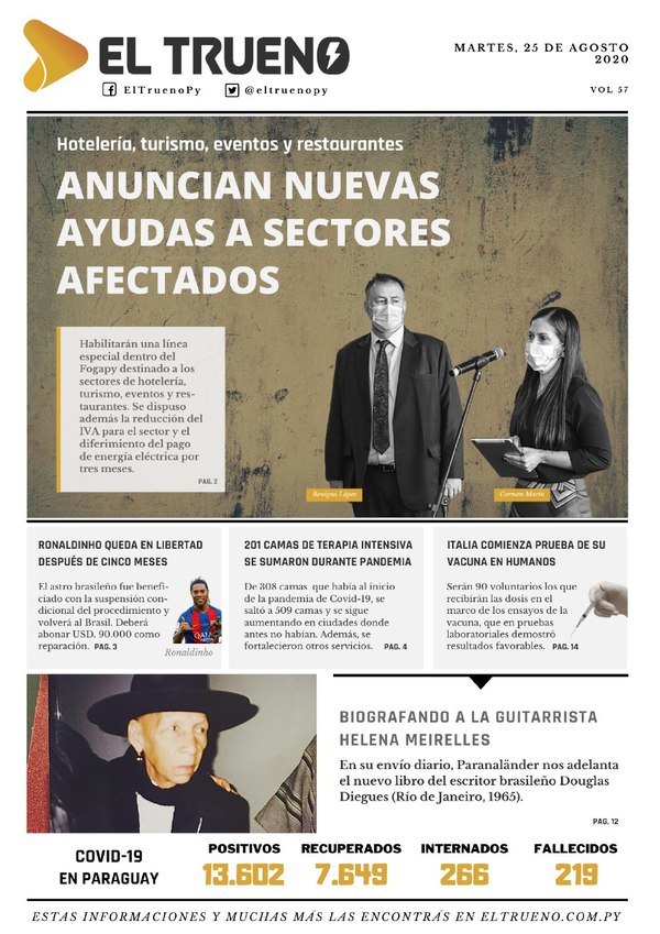 E-paper 25 de Agosto 2020 - El Trueno