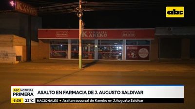 Asaltan farmacia en J. Augusto Saldívar - ABC Noticias - ABC Color