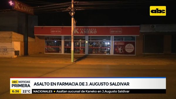 Asaltan farmacia en J. Augusto Saldívar - ABC Noticias - ABC Color