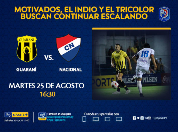 Guaraní y Nacional, por seguir subiendo en la tabla