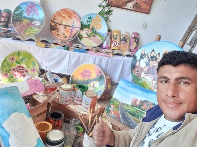 ¡Oita paraguayito! Convierte antenas viejas y tejas en obras de arte - Megacadena — Últimas Noticias de Paraguay