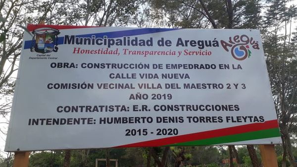 Comisión vecinal denuncia irregularidad en obra vial de Areguá - Nacionales - ABC Color