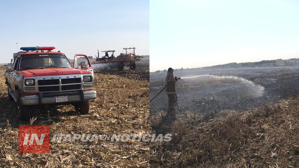 OTRO INCENDIO DE PASTIZAL, ESTA VEZ EN GUAPO´Y