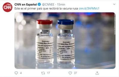 Belarús será el primer país que recibirá la vacuna rusa contra el coronavirus