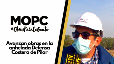 Avanzan obras en la anhelada Defensa Costera de Pilar