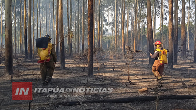 BOMBEROS DE TRINIDAD SOFOCAN INCENDIO EN TRINIDAD.