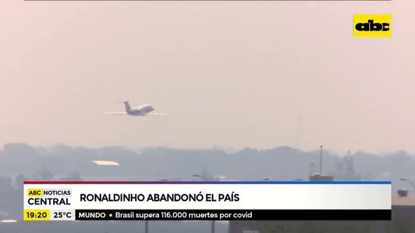 Ronaldinho abandonó el país - ABC Noticias - ABC Color