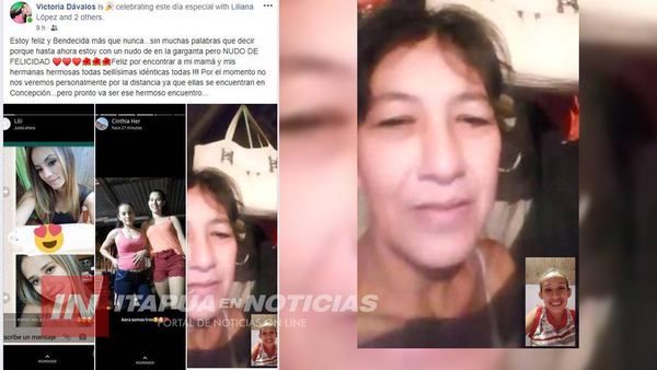 EN MENOS DE 24HS. ENCONTRÓ A SU MADRE Y HERMANAS