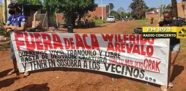 Vecinos se manifiestan contra presunto microtraficante