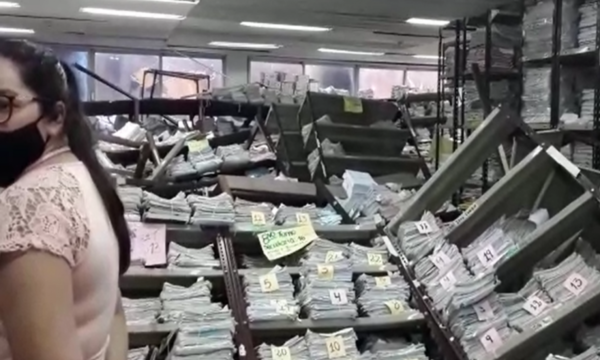 Efecto dominó en archivos arrasó Juzgado