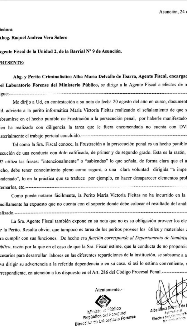 Falta de DVDs causa malestar en Fiscalía